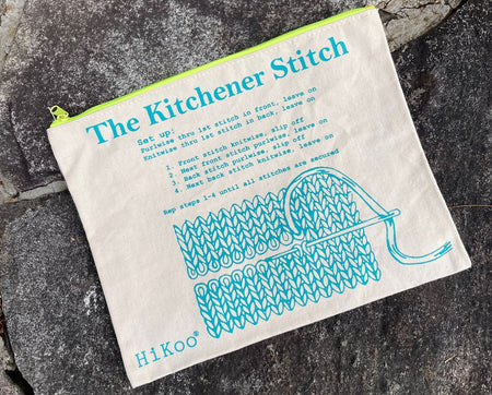 Kitchener Stitch Zip Pouch