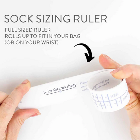Sock Sizing Bracelet Ruler