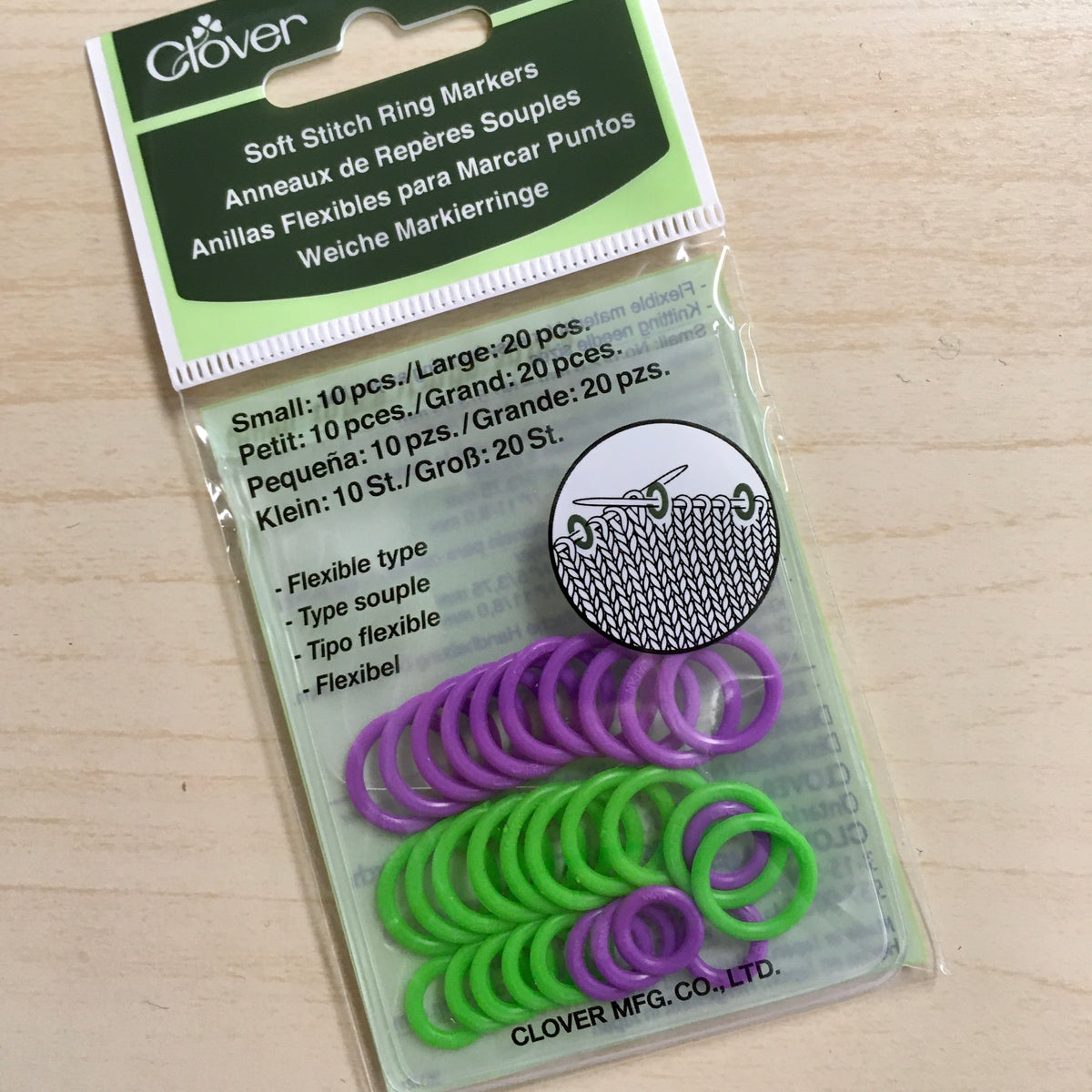 Clover Soft Stitch Markers Jumbo