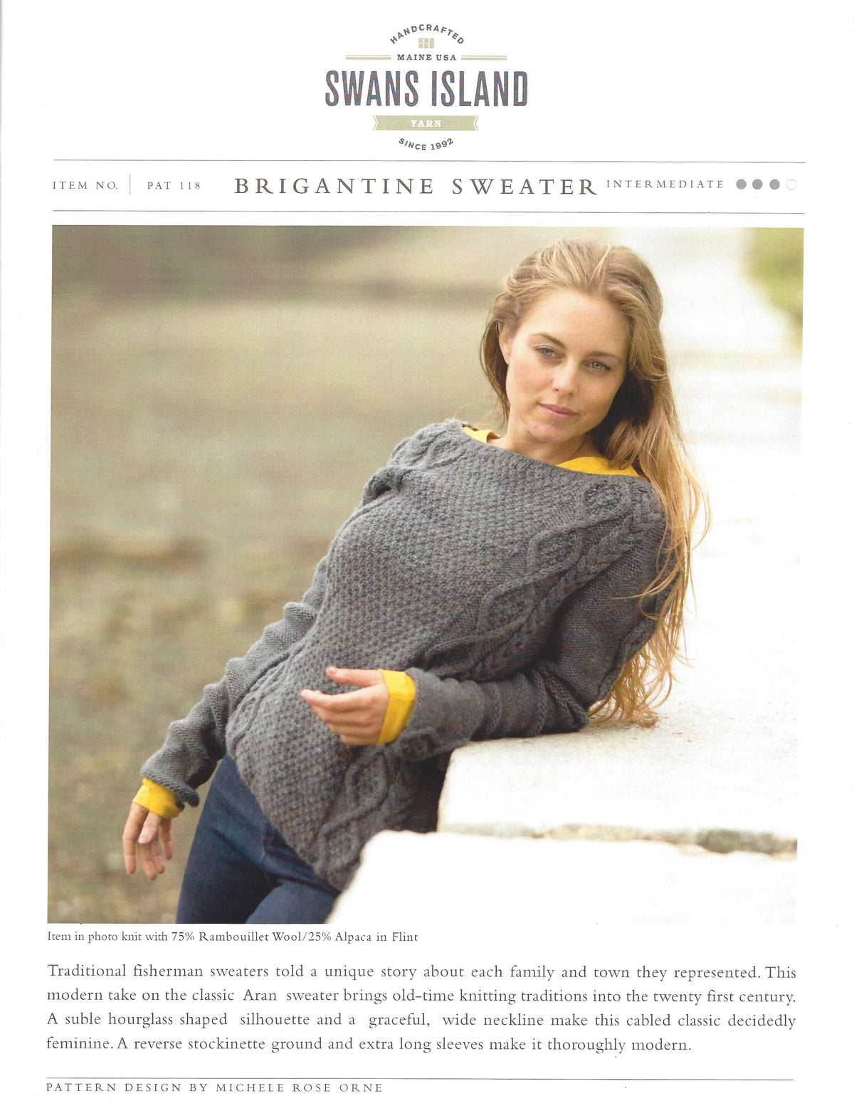 Swans Island Brigantine Sweater Pattern – Mother of Purl Yarn Shop