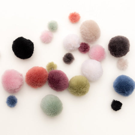 1 Pair of Faux Fur Pom Pom With Snaps for Hats, 6 Inch Fur Ball, 5 Fake Fur  Pom Poms,5 Inch Furry Pom Poms Por Knitted Hats 2pcs 